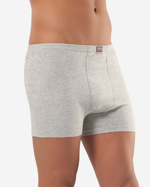 Pamuklu Esnek Bel Boxer Öztaş 1108 - Gri Melanj