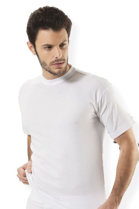 Ribana Kapalı Yaka Erkek Atlet HMD 502 - Beyaz