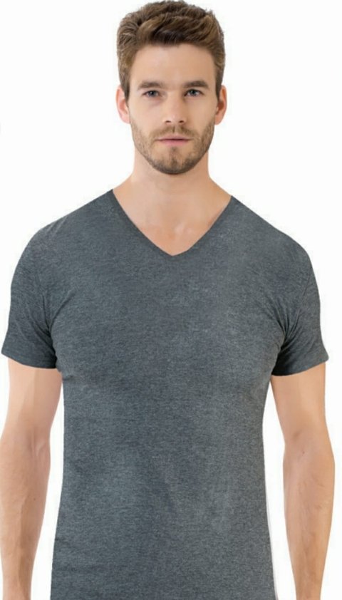 Öztaş Derin V Yaka Kolsuz Melanj Atlet Öztaş 1065