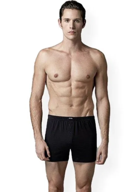 Pamuklu Esnek Bel Boxer Eros 038 - Siyah