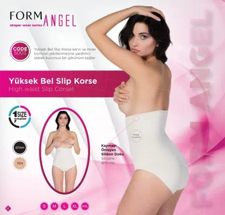 Yüksek Bel Kompresyon Korse Form Angel 5003 - Ten