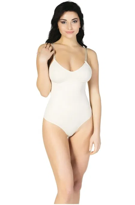 Kademeli Kompresyon Çıtçıtlı Slip Body Korse Form Angel 5004 - Ten