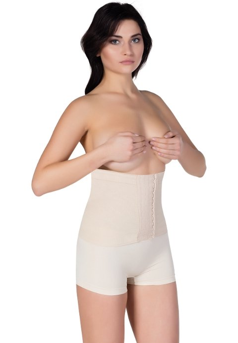 Kademeli Kompresyonlu Ağraflı Bel Korse Form Angel 5050 - Ten