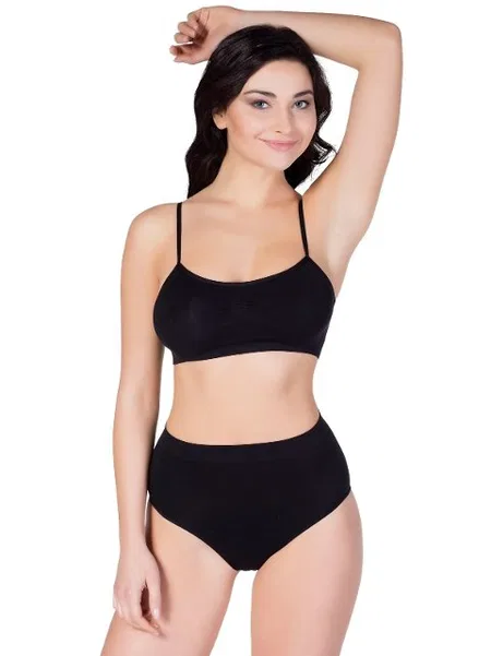 Balensiz Dantel Detaylı İnce Askılı Büstiyer Form Angel 5315 - Siyah