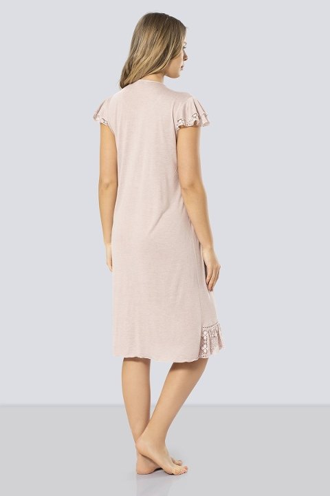 Yumuşak Viskon ve Polyester Kadın Gecelik Türen 3284 - 2