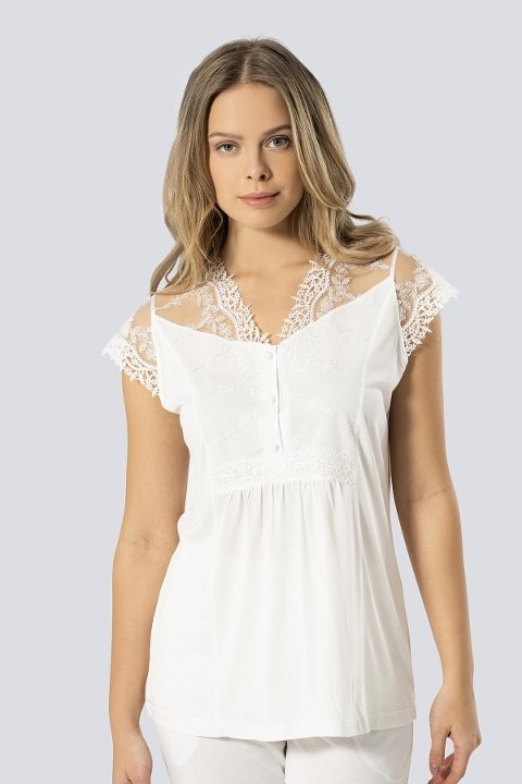 Esnek Bel ve Emzirme Açıklığı Hamile Pijama Takımı Türen 3294 - 2