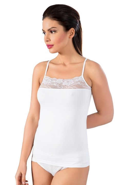 Lüx DRM İp Askılı Dantelli Atlet Lüx DRM 049