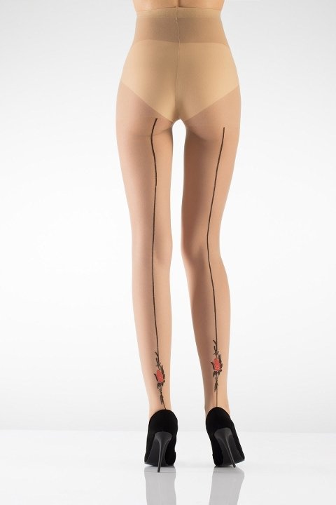 ITALIANA Desenli Düşük Denye Kadın Külotlu Çorap ITALIANA 129