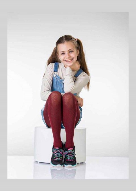 Yüksek Pamuklu Kaydırmaz Çocuk Külotlu Çorap Italiana 0821