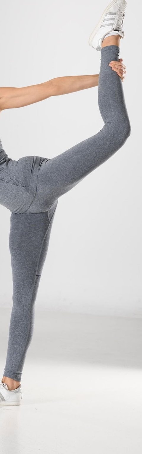 Dört Yönlü Esnek Kadın Sporcu Taytı Miss Fit 34545 - Gri