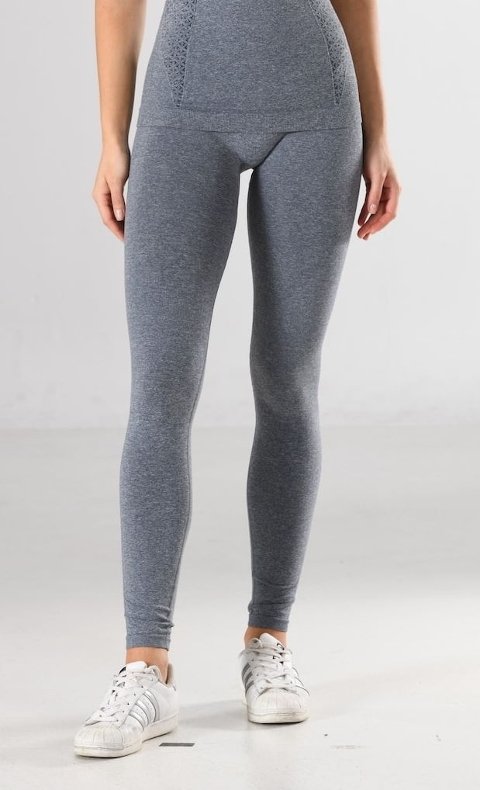 Dört Yönlü Esnek Kadın Sporcu Taytı Miss Fit 34545 - Gri