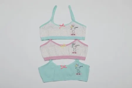 Yumuşak Kumaşlı Balensiz Büstiyer 3'lü Paket Öztaş 4624 - Karışık