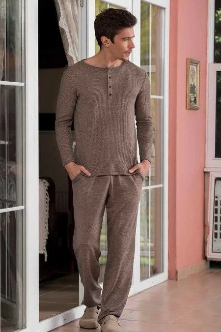 Yeni İnci Pamuklu Süprem Erkek Pijama Takımı Yeni İnci 722