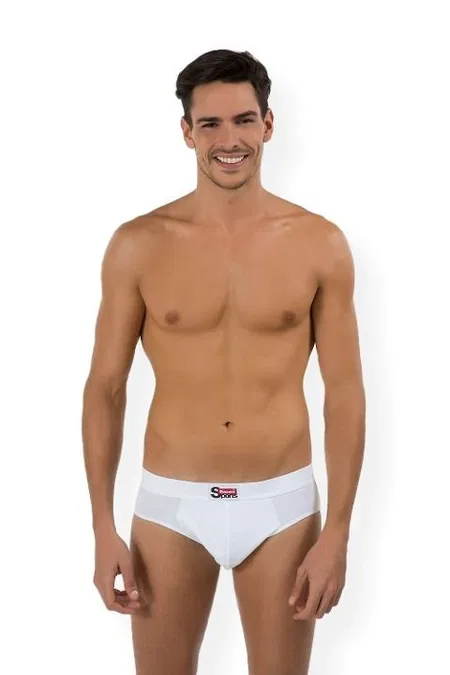 Kom Erkek 2'li Slip Nefes Alabilen Hafif Cotton- Ariel - Beyaz