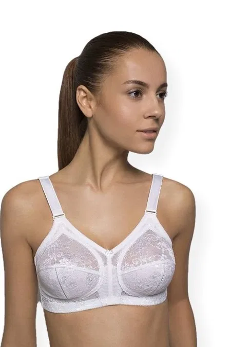 Kom Romance Toparlayıcı Dantel Sütyen - Beyaz