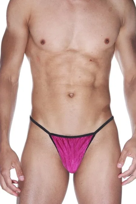 La Blinque Erkek Çizgili G-String Çamaşır 15568 - Pembe
