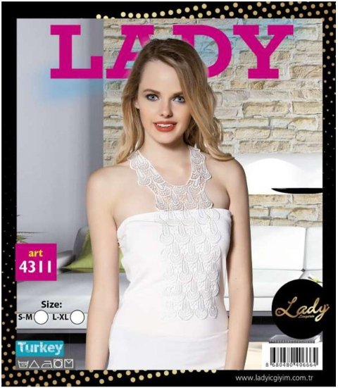 Yüksek Pamuk Oranı Dikişsiz Kadın Atlet Lady 4311 - 2