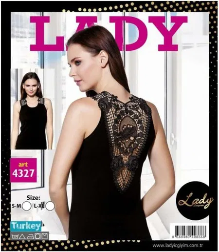 Geniş Askılı Pamuklu Kadın Atlet Lady 4327 - 2