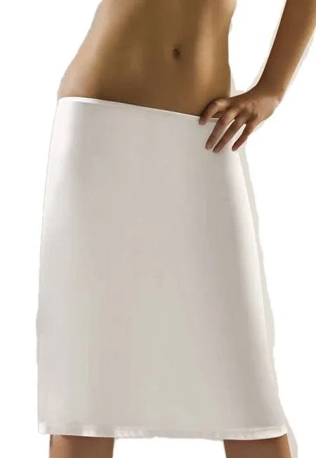 Kaygan Viskon Jüpon Korse Le Jardin 9985 - Beyaz