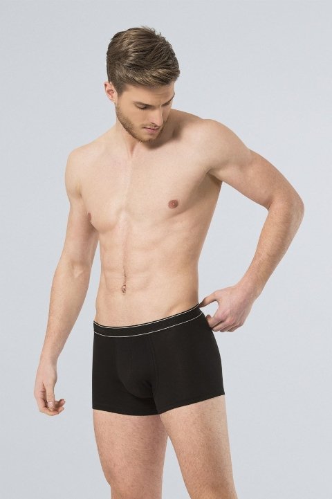 Pamuklu Esnek Bel Boxer Türen 165 - Siyah