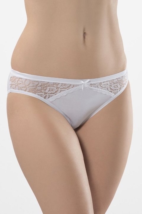 Minimal İp Detaylı Dantelli String Külot Türen 261 - Beyaz