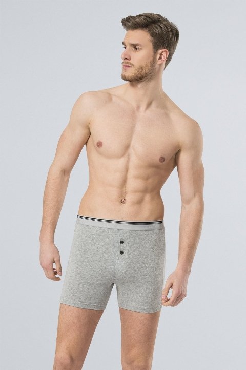 Likralı Esnek Bel Lastikli Boxer 2'li Paket Türen 135 - 2
