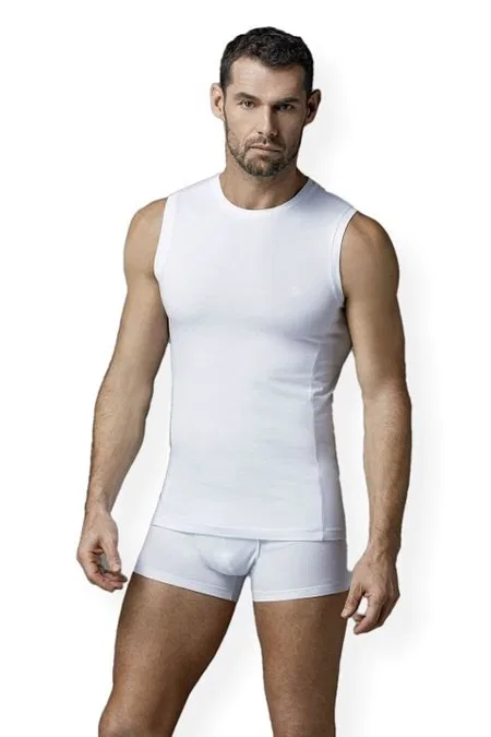 Pamuklu Kolsuz O Yaka T-Shirt Dagi 5090 - Beyaz