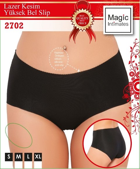 Dikişsiz Yüksek Bel Korse Emay 2702 - Siyah