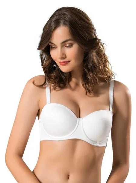 Dantel Detaylı Soft Cup Sütyen Le Jardin 9300 - Beyaz