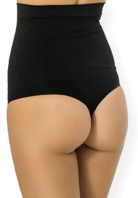 Kademeli Kompresyonlu Mideli String Korse Miss Fit 1111 - Siyah