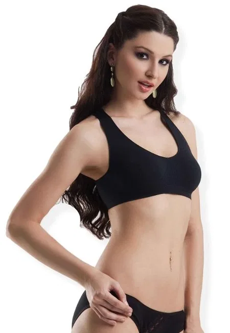 Pamuklu Sporcu Bustiyer Miss Modinn 1210 - Siyah