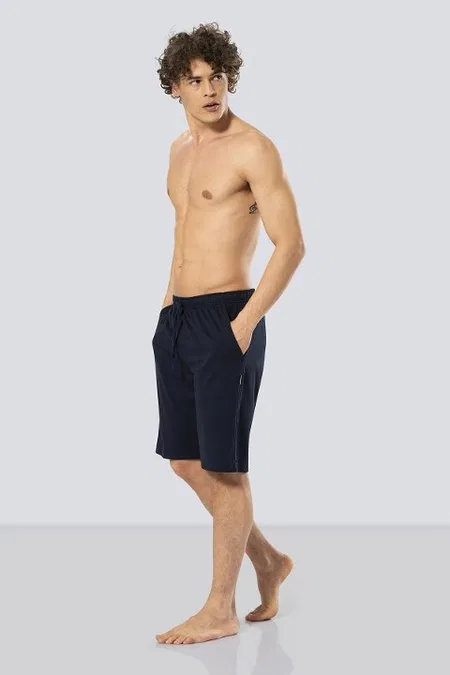 Modal Esnek Bermuda Tek Alt Cacharel 2172 - Lacivert