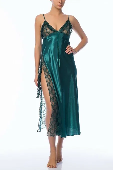 NBB Nefes Alan Polyamid Elastan Kadın Gecelik NBB 3704 - Görsel 10