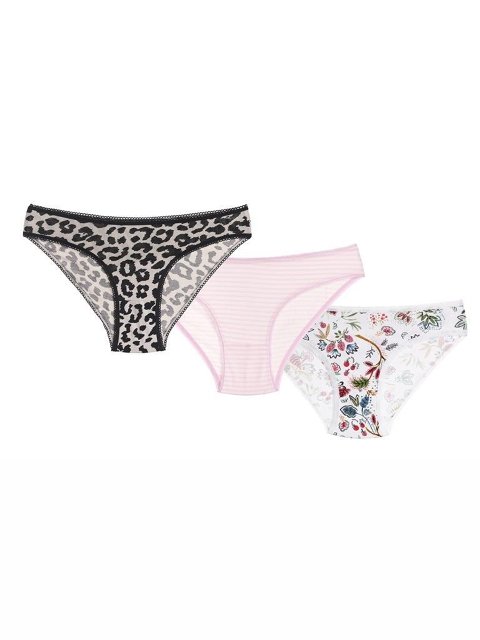 Yüksek Pamuk Oranı Dikişli Slip Külot NBB 204 - Asorti