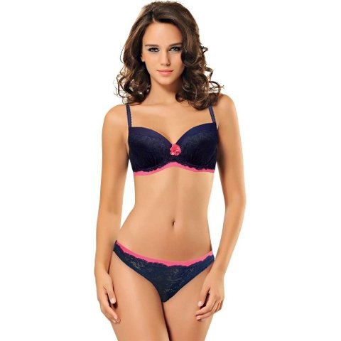 NBB Dantelli Astar Kaplı Sütyen Külot Takımı NBB 4386 - Görsel 3