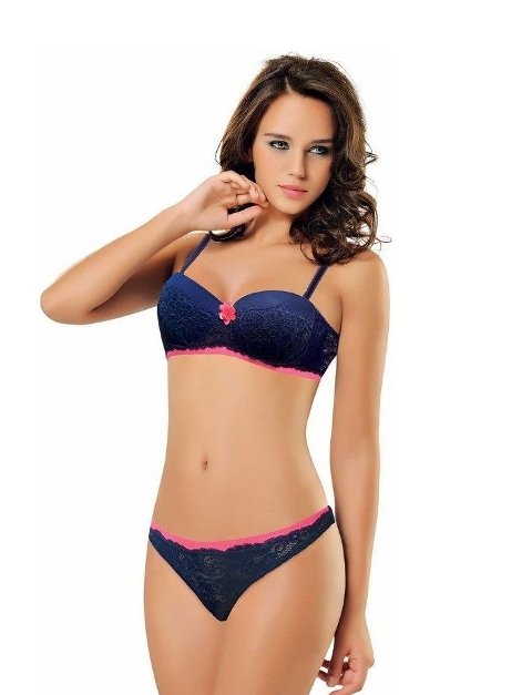 Push Up Straplez Sütyen String Takım NBB 4387 - Görsel