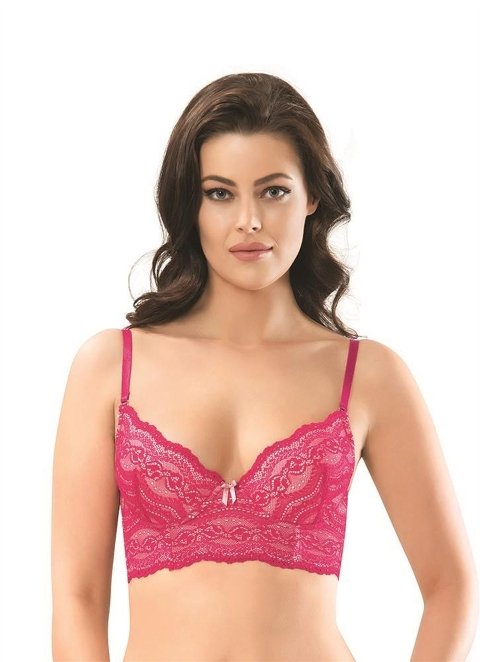 Hafif Destekli Balenli Sütyen NBB 4568 - Fuşya
