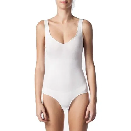 Kademeli Kompresyonlu Dikişsiz Body Korse NBB 2979 - Beyaz