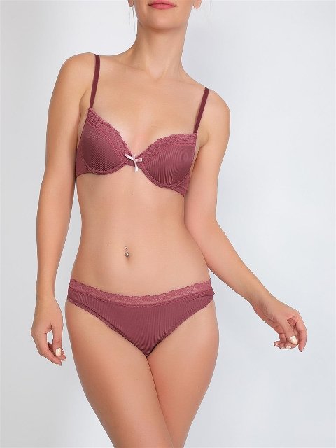 Dantel Detaylı Destekli Sütyen Takımı NBB 4616