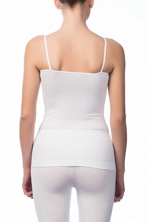 Dikişsiz İnce Askılı Atlet NBB 2433 - Beyaz