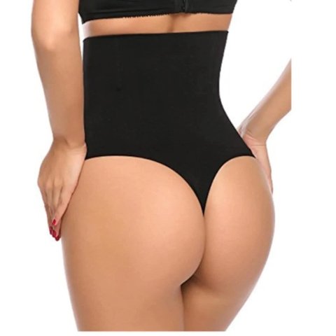 Toparlayıcı Silikonlu String Korse NBB 2466 - Siyah