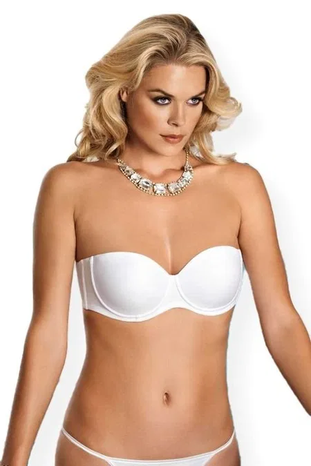 Sırtı Şeffaf Straples Dolgulu Sütyen Orkide 2850 Şeffaf