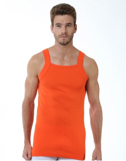 Pamuklu Askılı Spor Atlet Öztaş 1029 - Turuncu