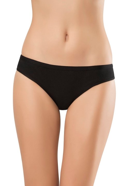 Pamuklu Dikişsiz Slip Külot Erdem 7105 - Siyah