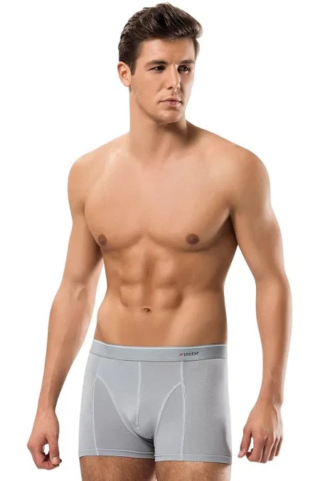 Pamuk Elastan Esnek Bel Klasik Boxer Erdem 1445 - Gri