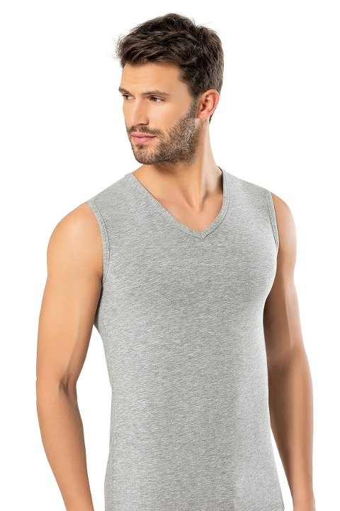 Erdem Pamuk Elastan Kolsuz V Yaka Atlet Erdem 1118