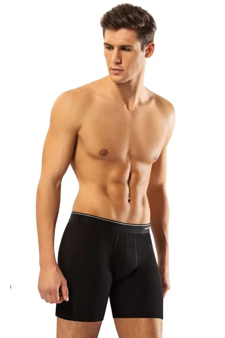 Pamuk Elastan Uzun Boxer Erdem 1470 - Siyah