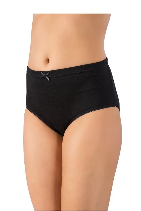 Yüksek Bel Pamuklu Bayan Bato Külot Lüx DRM 096 - Siyah