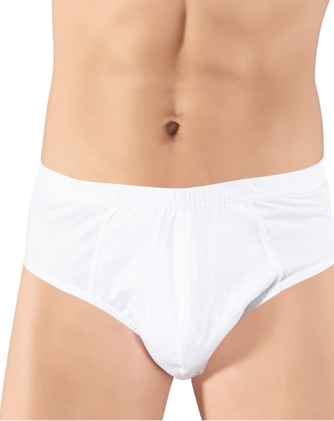 Pamuklu Lastikli Erkek Slip Külot Lüx DRM 171 - Beyaz