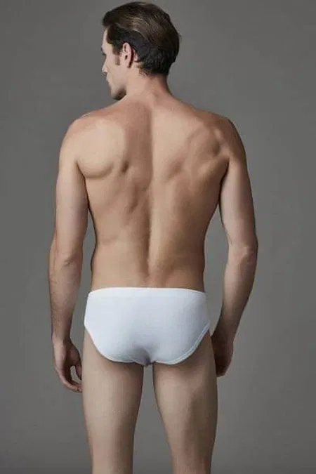Pamuklu İnce Slip 2'li Set Eros 040 - Beyaz